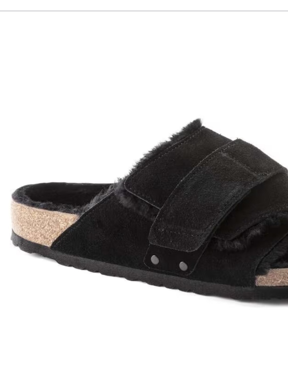 Birkenstock Kyoto Black Shearling Sz 38 - Picture 2 of 10